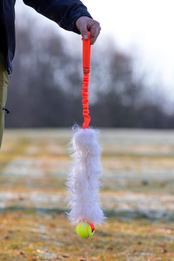 Ram Sheepskin Tug with Tennis Ball