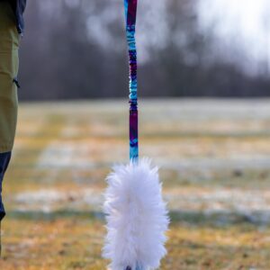 chuck it ball tug with sheepskin