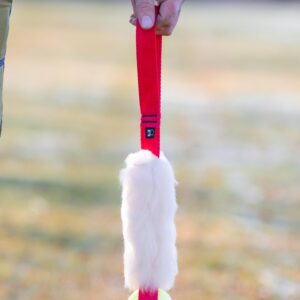 Tennis Ball sheepskin tug toy