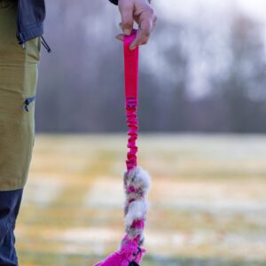 Pocket rabbit twist tug toy