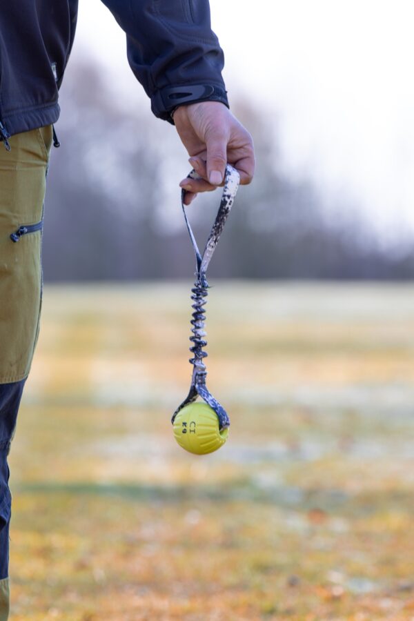 Tuff Ball Tug in hand