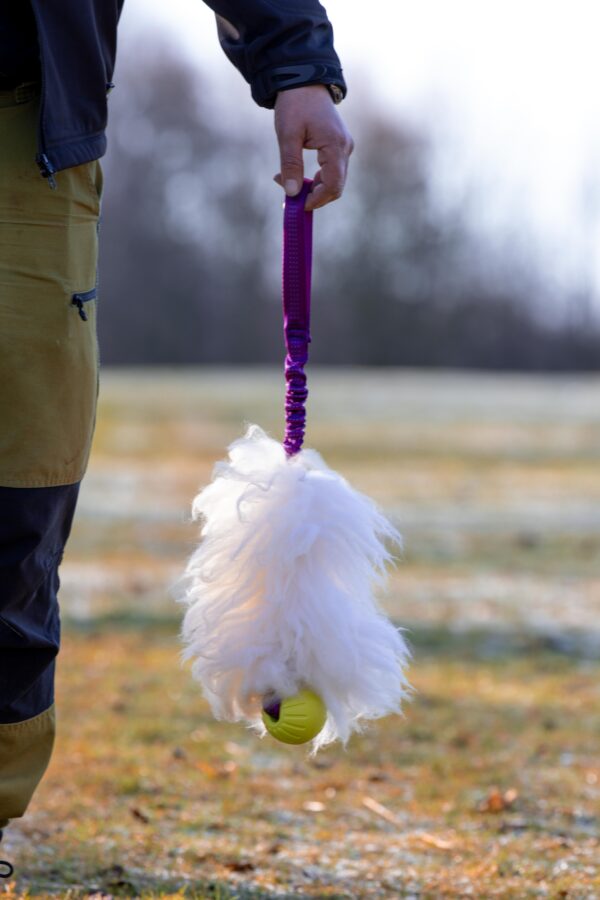 Sheepskin Tug with EVA Ball