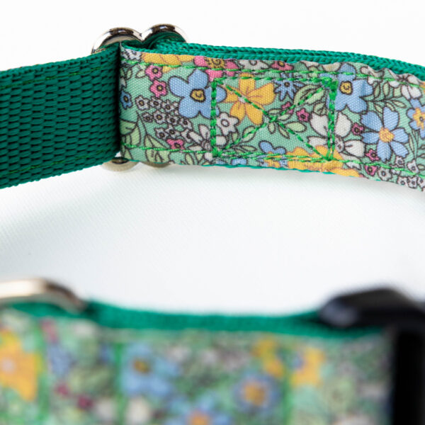 Green Floral Dog Collar - Image 2