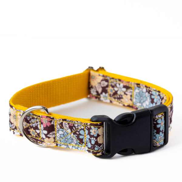 Yellow Floral Dog Collar - Image 2