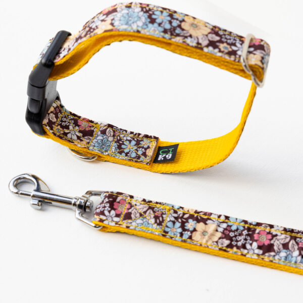 Yellow Floral Dog Collar - Image 4