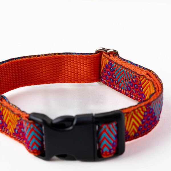 Orange Glitter Dog Collar - Image 4