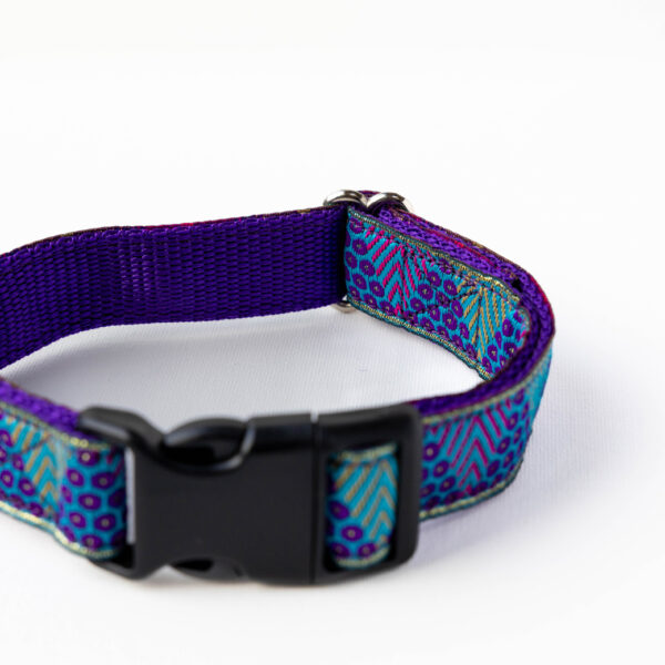 Purple and Blue Dog Collar